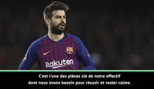 Quarts - ter Stegen : "Piqué est très important pour nous"