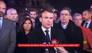 "Nous rebâtirons" Notre-Dame de Paris, promet Emmanuel Macron après l'incendie