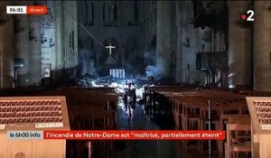 Notre Dame de Paris - Regardez les premières images tournées à l'intérieur de la Cathédrale qui montrent les dégâts