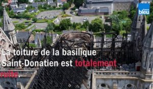 La basilique Sant-Donatien à Nantes se reconstruit après l'incendie de 2015