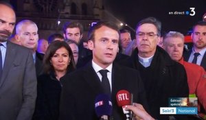 Emmanuel Macron : "Nous rebâtirons" Notre-Dame de Paris