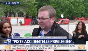 Julien Le Bras (Europe Échafaudages): "Il n'y avait absolument aucun ouvrier au moment de l'incendie" de Notre-Dame