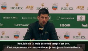Monte-Carlo - Djokovic :"Pas mon meilleur niveau"