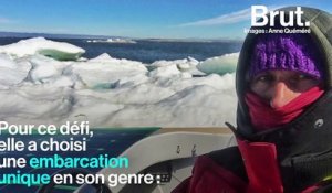Avec un petit bateau solaire, elle affronte les eaux arctiques