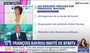 Retraites: François Bayrou défend les avantages d'un système "à la carte"