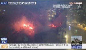 GRAND ANGLE - Les sapeurs-pompiers de Paris, héros de Notre-Dame