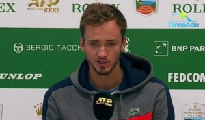 ATP - Rolex Monte-Carlo 2019 - Daniil Medvedev : "J'ai vu que je pouvais faire souffrir Novak Djokovic"