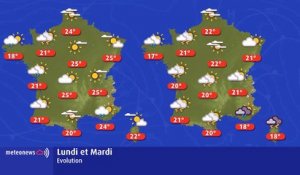 Météo : les prévisions pour le début de la semaine