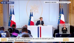 La conférence de presse d’Emmanuel Macron