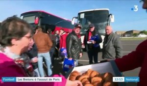 Football : les supporters de Rennes se préparent avant la finale de la Coupe de France face au PSG