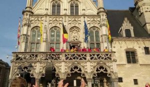 Coupe de Belgique: les joueurs de Malines fêtent la victoire dans leur ville
