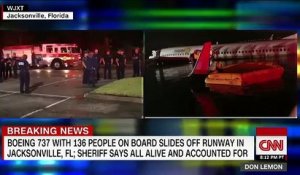 Un Boeing 737 transportant 143 personnes a manqué cette nuit son atterrissage en Floride et a terminé sa course dans un fleuve