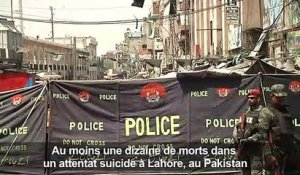 Pakistan: au moins dix morts dans un attentat à Lahore