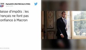 Selon un sondage, les Français ne croient pas aux baisses d'impôt promises par Macron