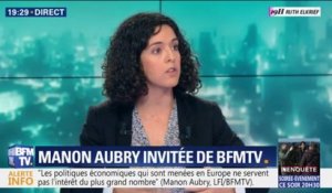 "Les européennes, ce n'est pas le 2e tour de la présidentielle", estime Manon Aubry