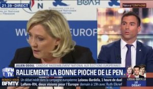 Un candidat du RN aux européennes se réjouit du soutien d'un élu LFI: "La vocation du RN c'est rassembler tous les amoureux de la France"