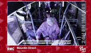 Vidéo choc : une femme pousse un vieil homme hors d'un bus