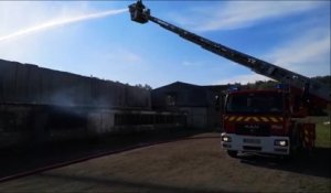 Creutzwald : incendie dans un entrepôt de palettes