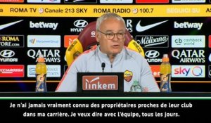 Roma - Ranieri analyse la relation entraîneur/président
