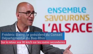 Le président du conseil départemental du Bas-Rhin réagit au retour du 90 km/h