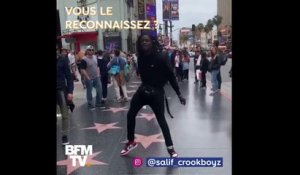 Le prodige français du moonwalk réédite sa danse devant l’étoile de Michael Jackson