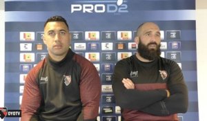 Point presse avant Oyonnax / Bayonne - Demi-finale ProD2