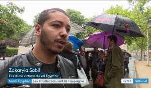Crash du vol Paris-Le Caire : les familles réclament l'interdiction de la compagnie Egyptair