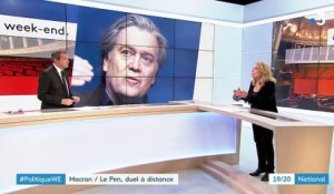 Européennes : Marine Le Pen et Emmanuel Macron s'offrent un duel à distance