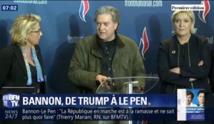 C'est l'ancien conseiller de Donald Trump ... Comment l'américain Steve Bannon soutient Marine Le Pen