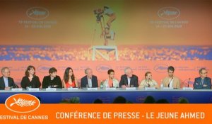LE JEUNE AHMED - Conférence de presse - Cannes 2019 - VF