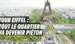 Le quartier entre la Tour Eiffel et le Trocadéro va devenir piéton