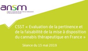 CSST Evaluation de la pertinence et de la faisabilité de la mise à disposition du cannabis thérapeutique  - séance du 15 mai