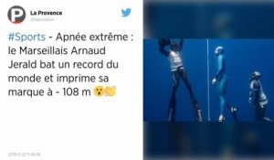 Le record du monde d’apnée en poids constant bi-palmes battu par un Français