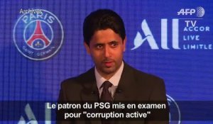 Le patron du PSG mis en examen pour "corruption active"