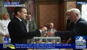 Européennes: Emmanuel Macron a voté au Touquet