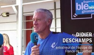La réaction du bayonnais de naissance Didier Deschamps après la remontée en Top 14 de  l'Aviron Bayonnais