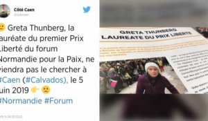 Normandie pour la paix. Greta Thunberg, lauréate du Prix Liberté, ne viendra pas le chercher