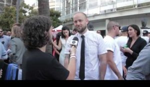 Christiaan Van Vuuren of the Bondi Hipsters on the ARIA Red Carpet