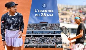 Osaka en pleurs, frayeur pour Zverev et Halep : l’essentiel du 28 mai