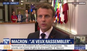 Emmanuel Macron à Bruxelles: "Ces élections marquent une nouvelle étape pour l'Europe"