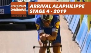 Arrival Alaphilippe - Étape 4 / Stage 4 - Critérium du Dauphiné 2019