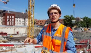 Chantier du parking la Montagne Verte à Colmar