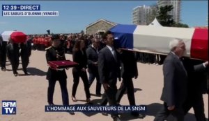 Les cercueils des trois marins de la SNSM longuement applaudis