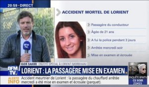 Lorient: la passagère du chauffard est mise en examen et écrouée
