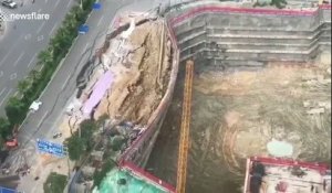 Une route s'effondre près d'un chantier (Chine) - Forum