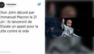 Elton John et Emmanuel Macron veulent mobiliser contre le sida à l’occasion de la Fête de la musique