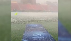 Les conditions météos extrêmes avant Espagne-Pologne en U21
