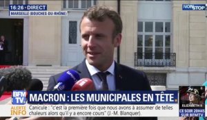 Emmanuel Macron assure que la canicule "a été prévue et anticipée"