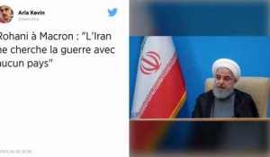 « L’Iran ne cherche la guerre avec aucun pays », promet Hassan Rohani à Emmanuel Macron
