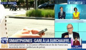 Smartphones: gare à la surchauffe